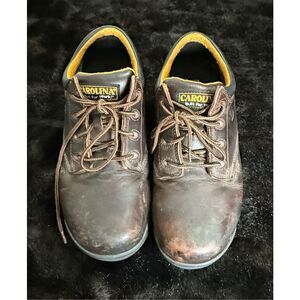 Carolina Men’s Work Shoes CA1520 Slip Resisting Leather Upper 10 EE steel toe
